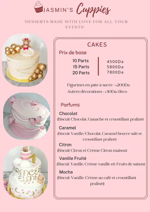 Je vous propose mes services de Cake designer pour toutes vo