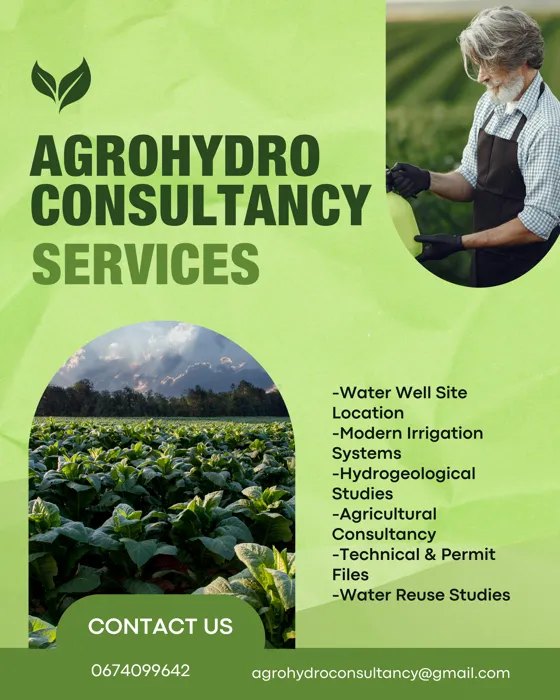 استشارات ادارية وفلاحية
مكتب دراسات الري